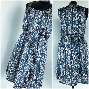 Multicolored Triangle Print Dress